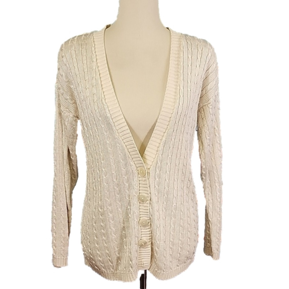 Vtg PIERRE CARDIN Cardigan sweater Size M